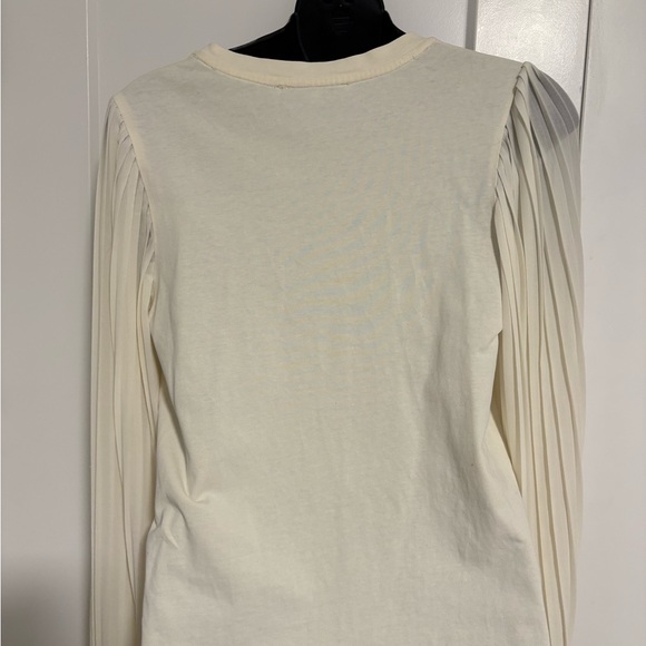 English Factory White Cream Long Sleeve Top Blouse‎ Size Small - Picture 3 of 7
